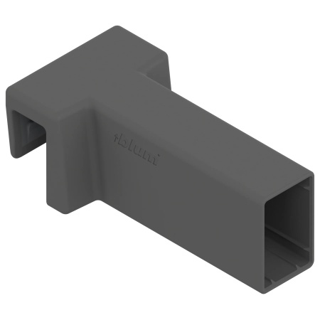 AMBIA-LINE Suport de traversa din sticla, pt MERIVOBOX, gri-orion mat