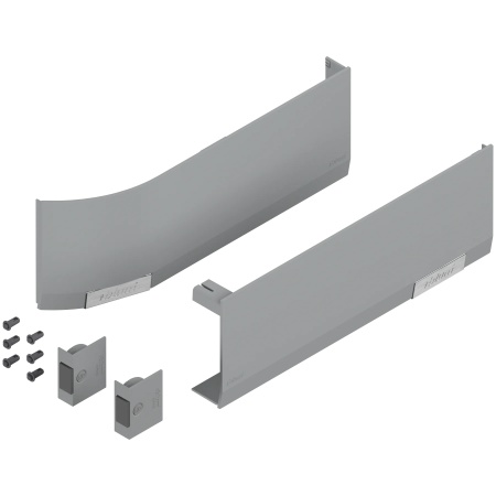 Capac AVENTOS HF/HS/HL top, dreapta+stanga,pt SERVO-DRIVE gri deschis /inox (incl comutator)