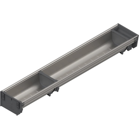 ORGA-LINE, set casete TANDEMBOX, NL=600mm, KB=275mm, Latime=103mm, ocupare partiala, inox/gri inchis