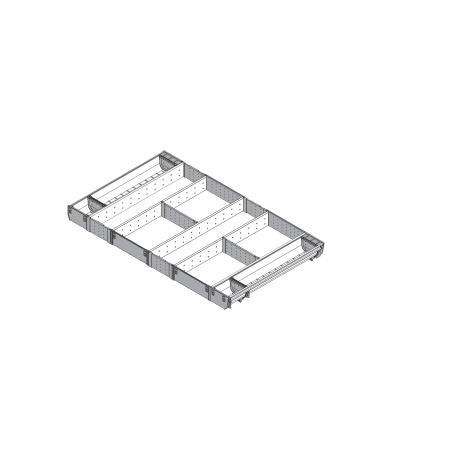 ORGA-LINE, Set combinat TANDEMBOX, NL=500mm, KB=900mm inox-periat/gri inchis