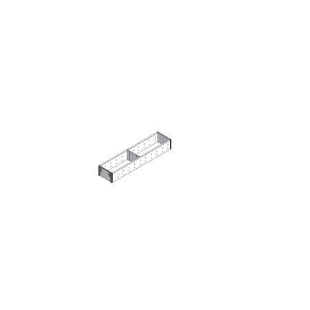 ORGA-LINE, Set compartimentare TANDEMBOX, NL=450mm, KB=275mm, latime=105mm inox-periat/gri inchis (ocupare partiala)