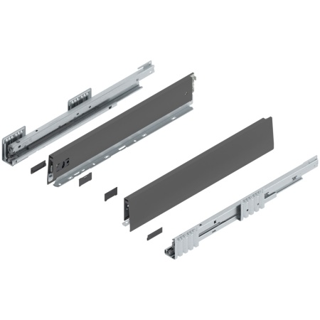 Pachet promotional 20 x Sertar BLUM MERIVOBOX, set, inaltime M, 40kg, LN 500, gri orion