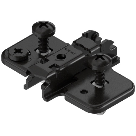 Placuta balama CLIP, in cruce, inaltare 3mm, excentric, EXPANDO 174H7130E, negru onix