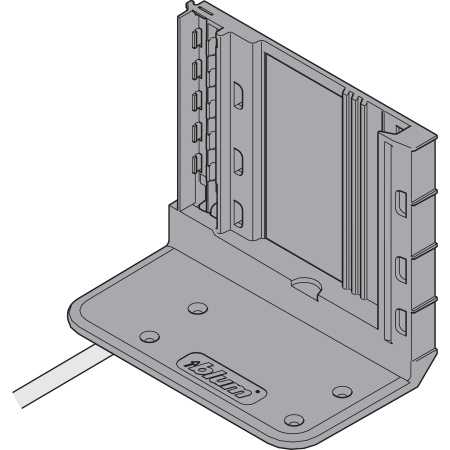 Reazem in vinclu SERVO-DRIVE pentru 2 unitati de actionare cu cablu, surplus cablu 800 mm, gri inchis/zincat