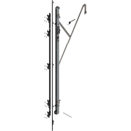 REVEGO uno - Suport balama (set) cu TIP-ON, Inaltime pocket 2257-2406 mm, Stanga, zincat