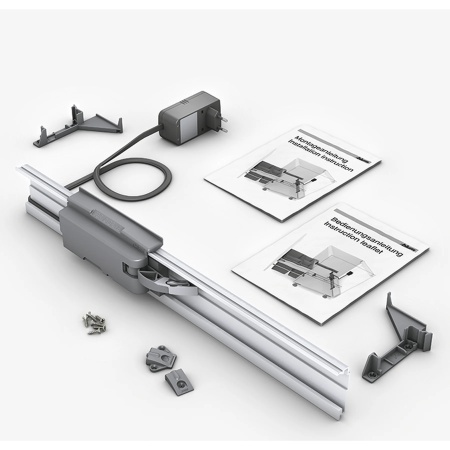 SERVO-DRIVE uno pentru solutii gunoi cu galeti suspendate, KB=450mm, pachet limbi A, gri inchis