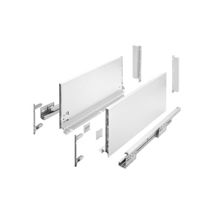 AXISPRO: Sertar cu amortizare 40kg, H199, L500mm - alb