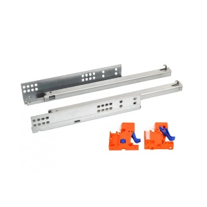 Glisiera sub sertar cu amortizare si extensie partiala 450 mm, pal 16-19 mm