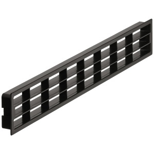 Grila aerisire plastic 458 x 65 mm - neagra 571.77.300