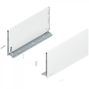 Laterala sertar LEGRABOX F 241 mm, NL=450 mm, dr+stg, pure, alb-matase mat
