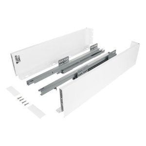 Riex ND60: Sertar cu amortizare 40kg pentru PAL 18mm, H 116, L400mm - alb