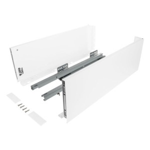 Riex ND60: Sertar cu amortizare 40kg pentru PAL 18mm, H 167, L350mm - alb