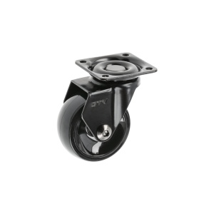 Rotila GTV CALIBRO, D50 mm, H 64mm, plastic+otel, negru