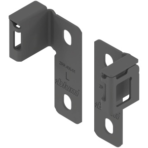 Suport spate lonjeron reglabil, MERIVOBOX, prindere cu surub, gri-orion mat, ZRR.4000