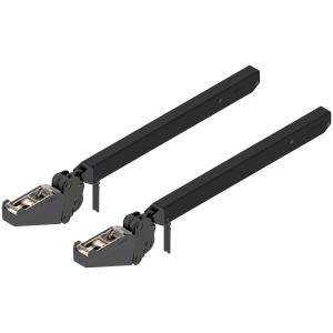 Brat telescopic pt AVENTOS HF top, inaltime corp 480-610mm, simetric, negru Eclipse (set 2 x bucati)