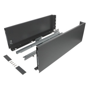 Riex ND60: Sertar cu amortizare 40kg pentru PAL 18mm, H 167, L500mm - gri antracit