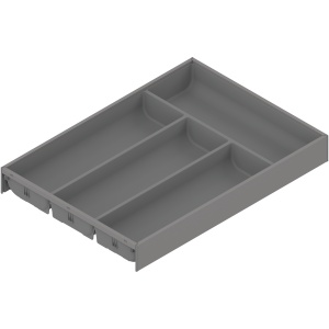 AMBIA-LINE Organizator tacamuri pt MERIVOBOX Sertar, 4 Compartimente, NL 450mm, gri indiu mat