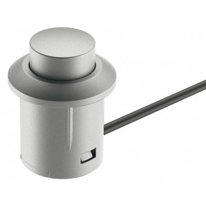 Intrerupator led eco on/off, silver, D12mm, cu cablu 2ml