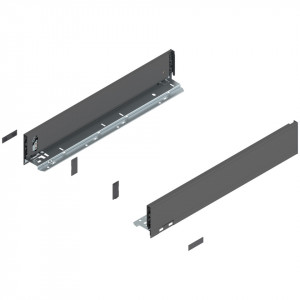 Laterala sertar LEGRABOX M 90.5 mm, NL=500 mm, dr+stg, pure, gri-orion mat