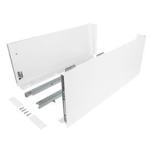 Riex ND60: Sertar cu amortizare 40kg pentru PAL 18mm, H 199, L400mm - alb