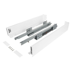 Riex ND60: Sertar cu amortizare 40kg pentru PAL 18mm, H 84, L300mm - alb