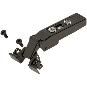 Balama CLIP top cadru aluminiu 120°, usa aplicata, fara arc, negru onix 72T550A.TLMB