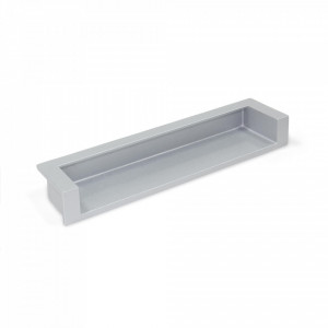 Maner metalic ingropat MODENA - 128mm - gri aluminiu