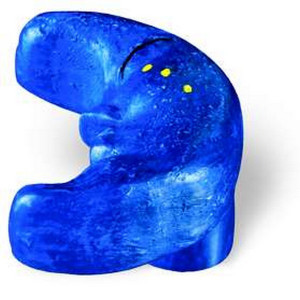 Buton plastic SIRO ( mobilier copii ) - Luna albastru [LICHIDARE]