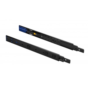 Glisiera cu bile neagra 250mm/45, extensie partiala, amortizare - VERSALITE PLUS+