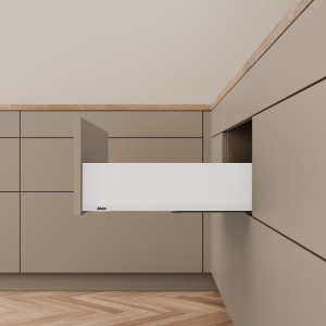 Pachet Blum MERIVOBOX K, 400 mm, alb-matase mat, BLUMOTION