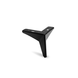 Picior STAR 125mm, otel, negru mat
