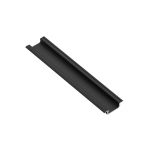 Profil din aluminiu pentru LED GLAX, 15x5mm, incastrat, negru, 3m