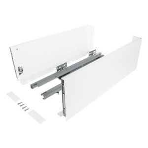 Riex ND60: Sertar cu amortizare 40kg pentru PAL 18mm, H 167, L550mm - alb