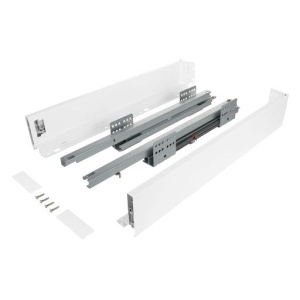 Riex ND60: Sertar cu amortizare 40kg pentru PAL 18mm, H 84, L400mm - alb
