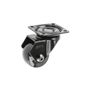 Rotila GTV CALIBRO, D35 mm, H 50.5mm, 30kg, plastic+otel, negru