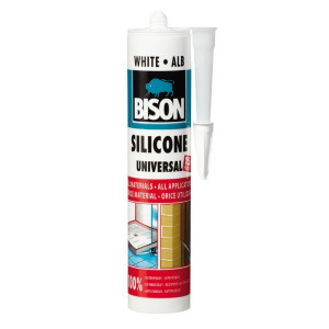 Etansant BISON 280ml silicon universal - alb