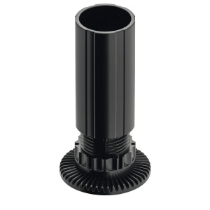 Picior AXILO 48, plastic negru 80mm, max 150kg/ bucata