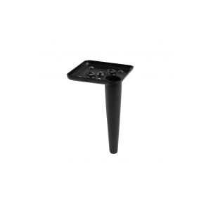 Picior SQUARE 130mm, otel, negru mat