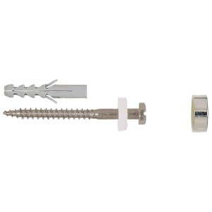 Set fixare sanitare, Fischer WCN2, diblu 8 x 40 mm, surub 6 x 70 mm, crom