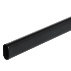 Bara haine ovala 30x15mm, 0,7mm, 3000mm, negru mat
