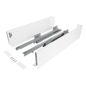 Riex ND60: Sertar cu amortizare 40kg pentru PAL 18mm, H 116, L450mm - alb