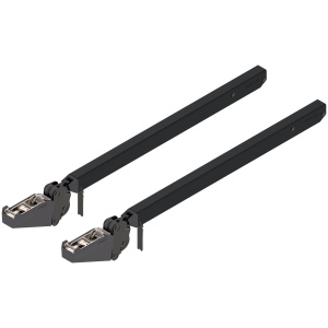 Brat telescopic pt AVENTOS HF top, inaltime corp 600-910mm, simetric, negru Eclipse (set 2 x bucati)