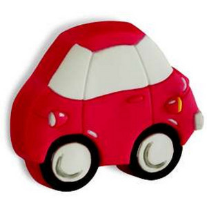 Buton plastic SIRO ( mobilier copii ) - Masinuta Fiat 600 rosu+alb