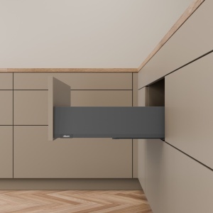 Pachet Blum MERIVOBOX K, 550 mm, gri-orion mat, BLUMOTION 70 kg