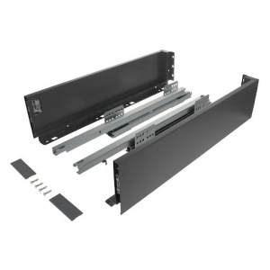 Riex ND60: Sertar cu amortizare 40kg pentru PAL 18mm, H 116, L350mm - gri inchis