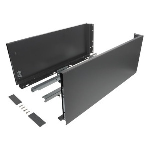 Riex ND60: Sertar cu amortizare 40kg pentru PAL 18mm, H 199, L500mm - gri antracit