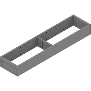 AMBIA-LINE Rama pt MERIVOBOX Sertar, otel, NL=450mm, latime=100mm, gri indiu mat