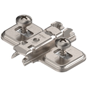 Placuta balama CLIP, in cruce, inaltare 0mm, diblu expandabil EXPANDO, nichelata