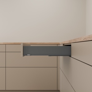 Pachet Blum MERIVOBOX M, 500 mm, gri-orion mat, BLUMOTION 70 kg