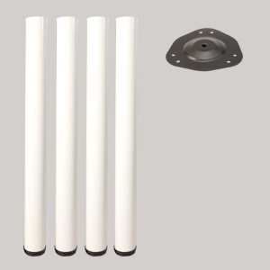 Picior masa H= 710/60mm Alb